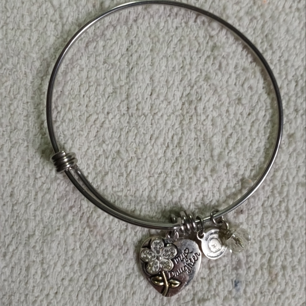 If daughters were flowers I would pick you love this life charm bracelet